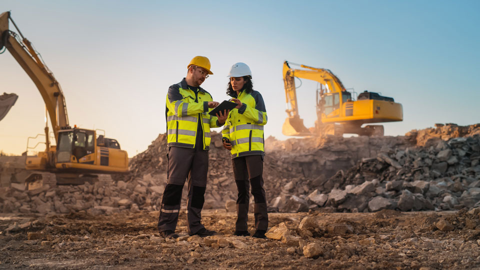 image of workers on site